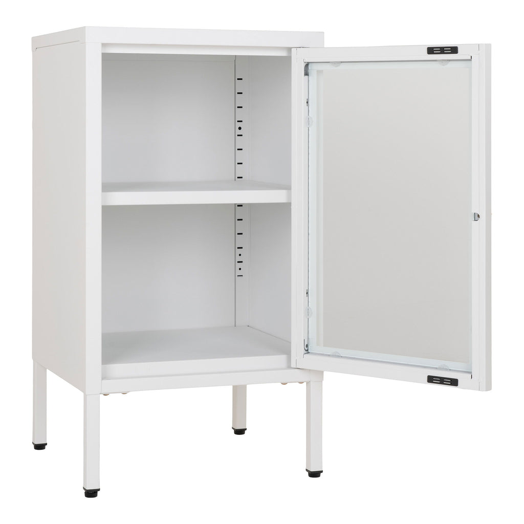 Dalby Cabinet - Cabinet with glass door, white